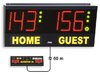 Volleyball scoreboard, Electronic scoreboard with console display for volleyball game